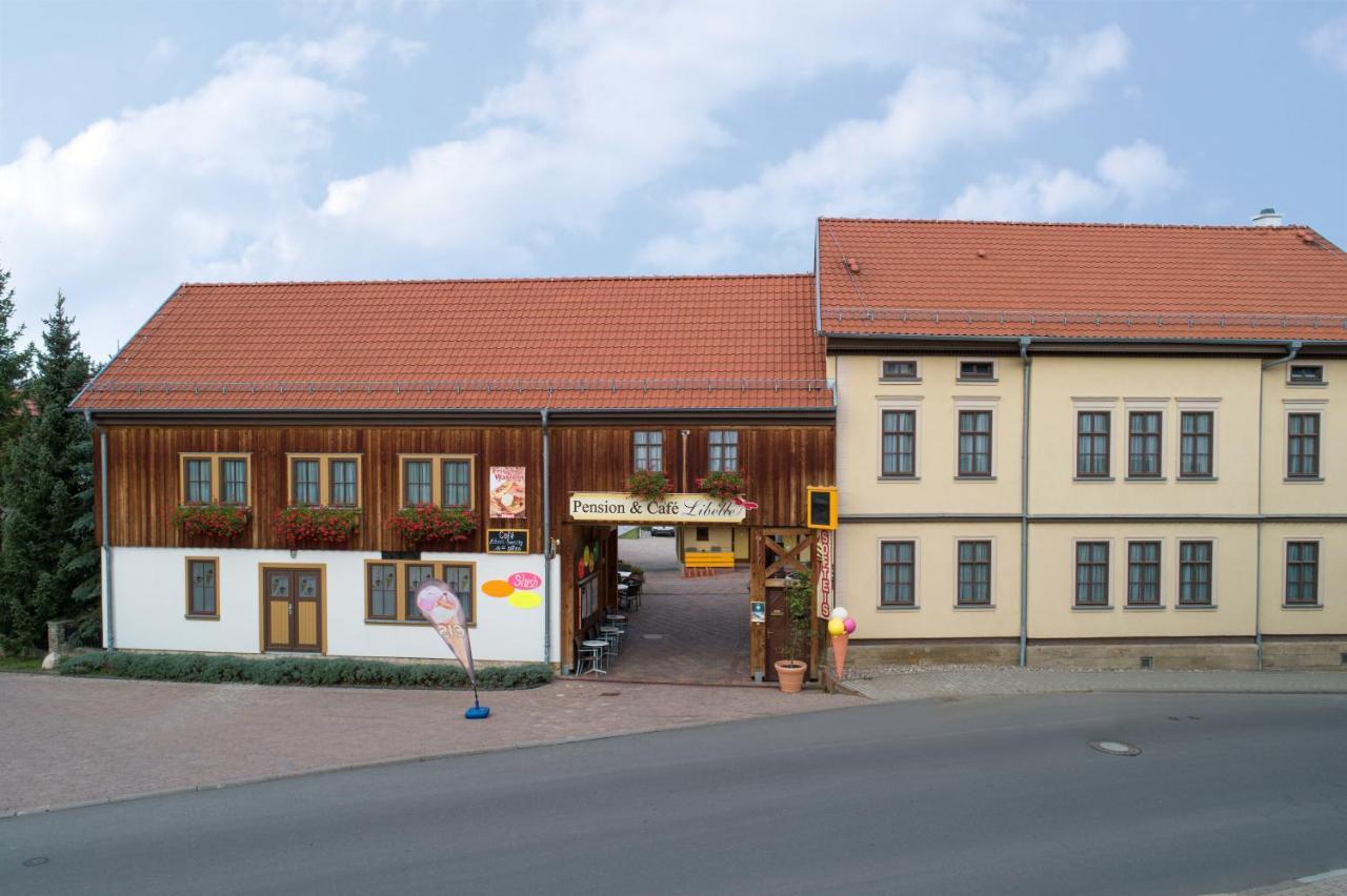 Pension-Cafe-Libelle Elxleben bei Arnstadt Buitenkant foto