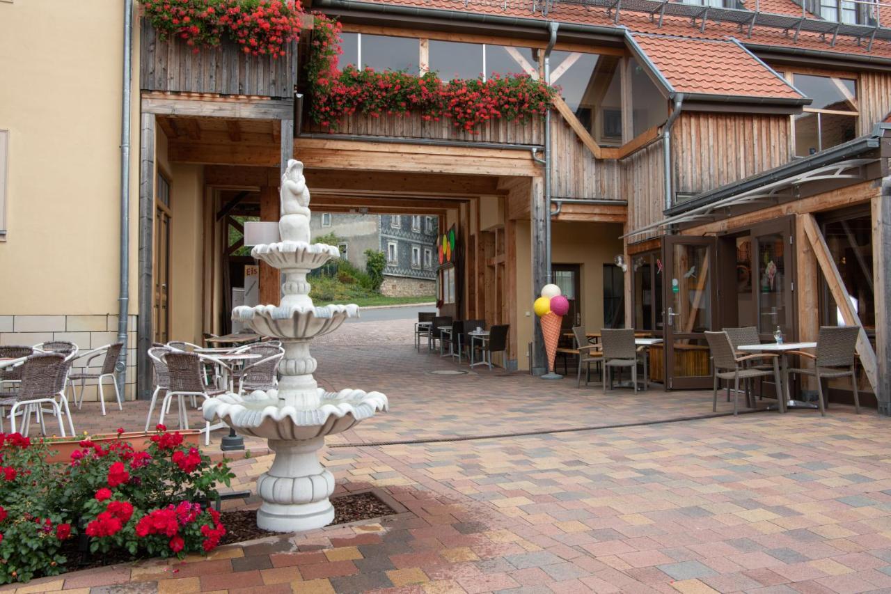 Pension-Cafe-Libelle Elxleben bei Arnstadt Buitenkant foto