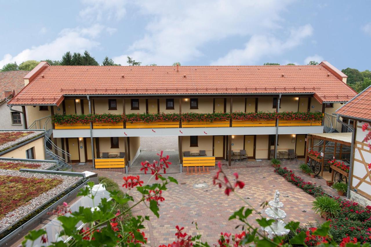 Pension-Cafe-Libelle Elxleben bei Arnstadt Buitenkant foto