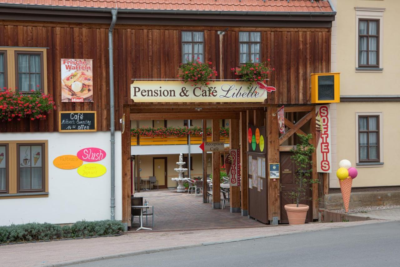 Pension-Cafe-Libelle Elxleben bei Arnstadt Buitenkant foto