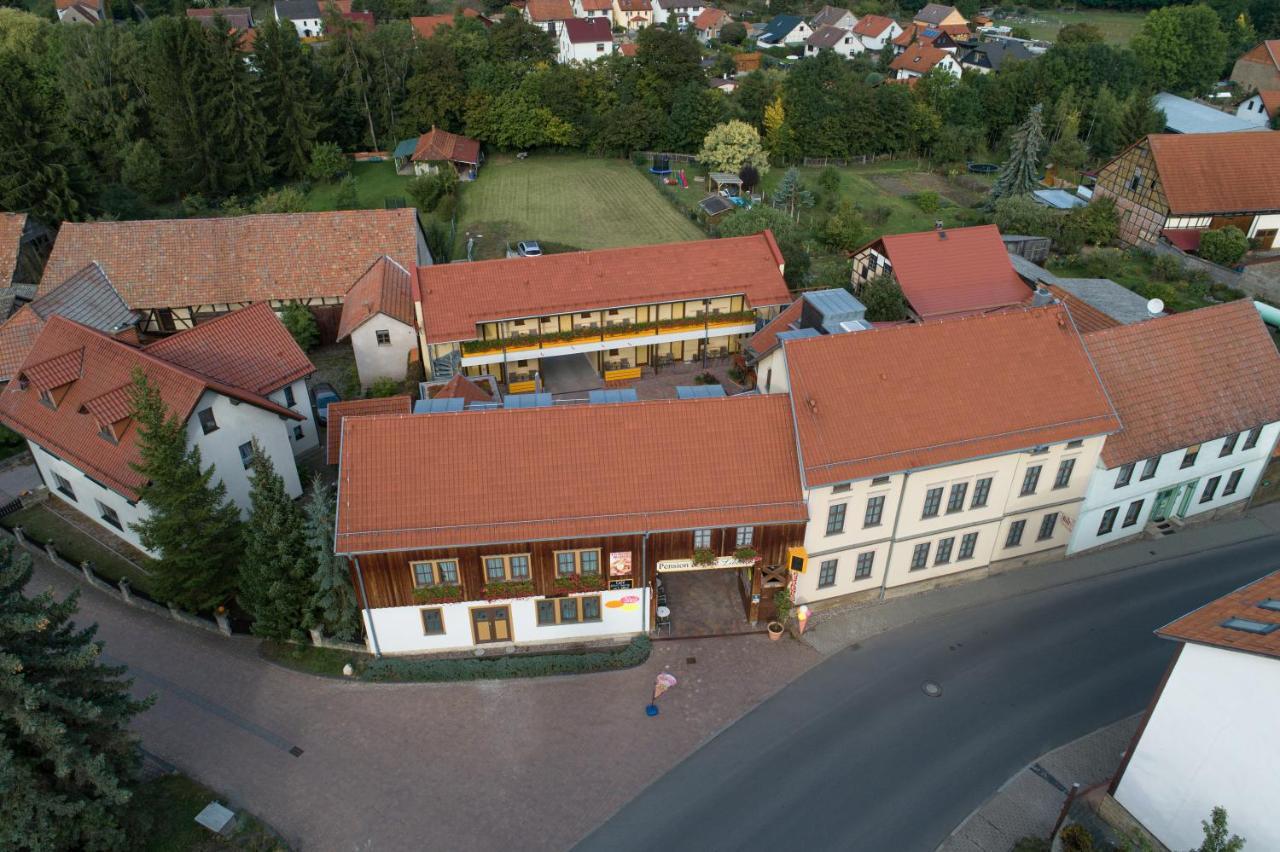 Pension-Cafe-Libelle Elxleben bei Arnstadt Buitenkant foto